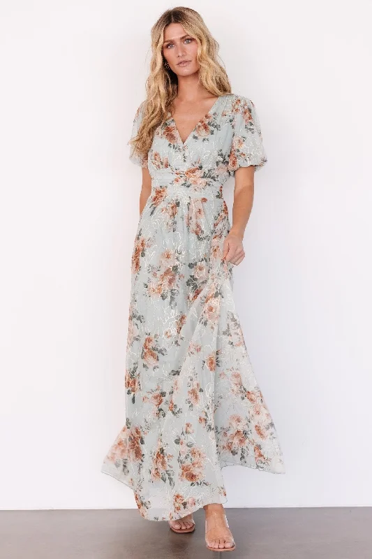 Women's Everyday Clothes Effortless Comfort Ardley Maxi Dress | Sage Floral