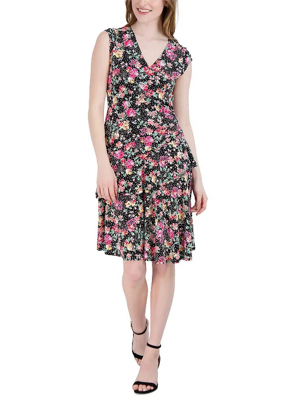 Chic Women's Attire Great Deals on Ethnic Cultural Wear Petites Womens Ruffle Floral Sundress