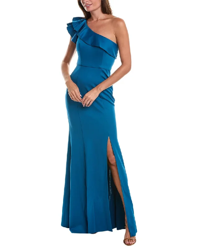 Women's Outerwear Clothing Sophisticated Cut Rene Ruiz One-Shoulder Gown