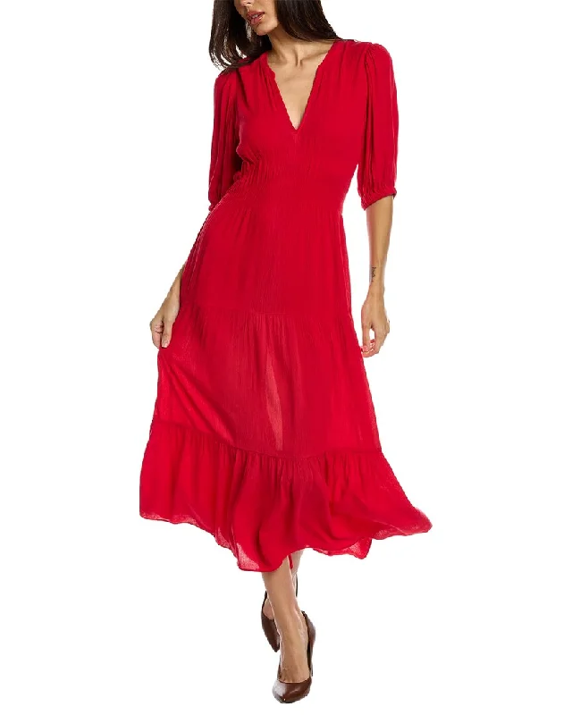 Fashionable Women's Clothes Luxe Layering ba&sh Crepe Midi Dress