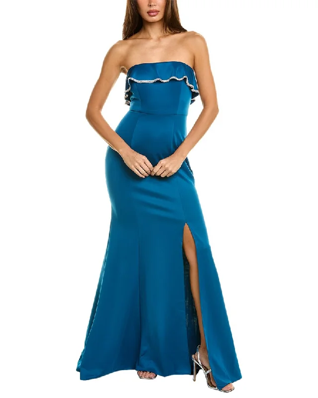 Sustainable Fashion Clothing For Women Grab Romantic Date - Night Styles Now Rene Ruiz Off-The-Shoulder Gown