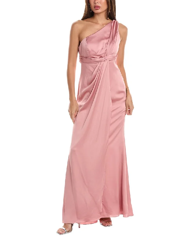 Women's Professional Apparel Dreamy Draping Dessy Collection One-Shoulder Gown