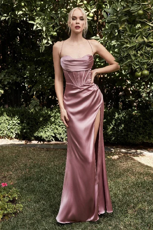 Women's Evening Clothing Chic Urban Fashion Look Esther Gown - Mauve