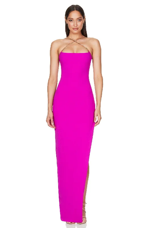 Women's Everyday Apparel Grab Romantic Date - Night Styles Now Nookie Estella Gown - Bright Fuchsia