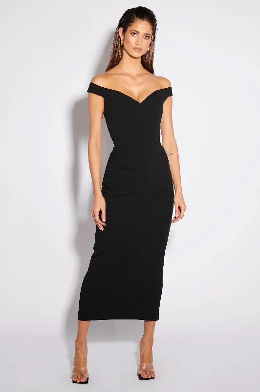 Women's Occasion Wear Apparel Mid - Season Sale Aami Midi Dress - Black