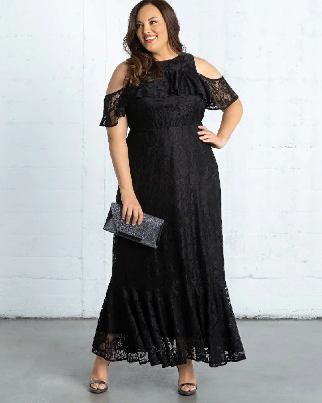 Chic Clothing For Women Feminine Elegance Riviera Lace Evening Gown