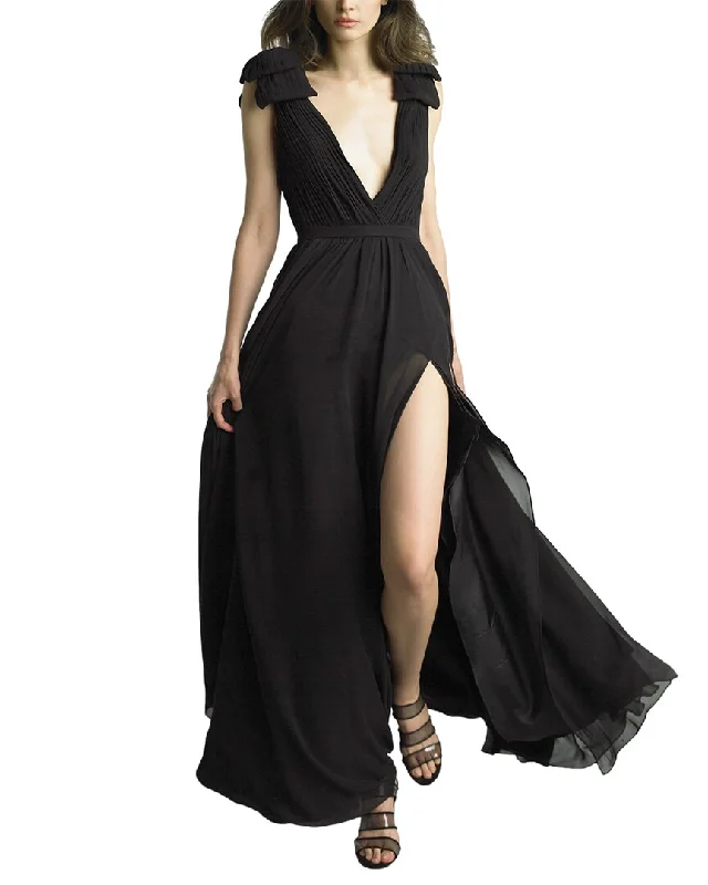 Women's Chic Outfit Romantic Flair Basix Black Label Gown