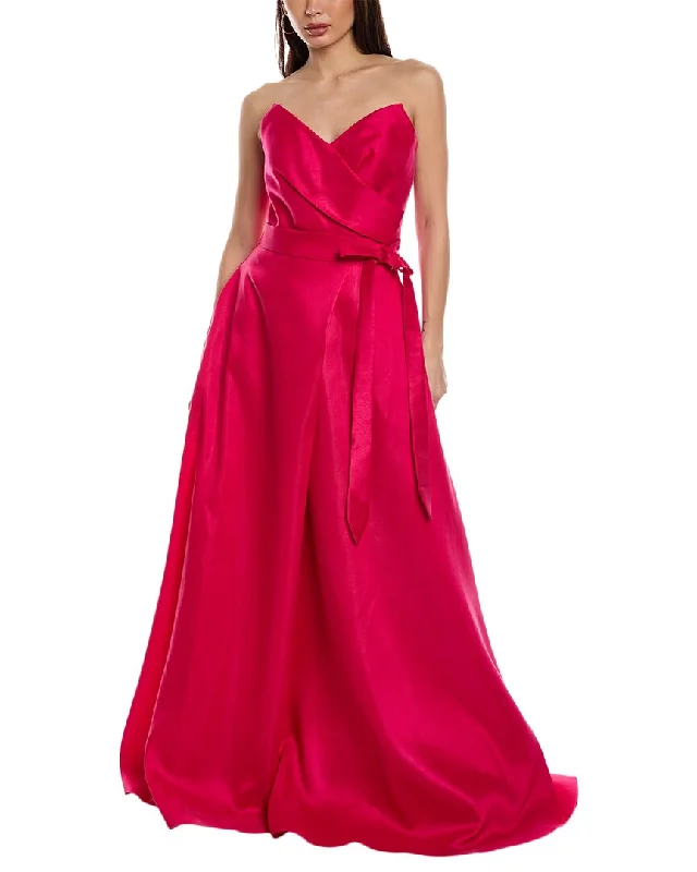 Women's Classic Attire Effortless Grace Rene Ruiz Draped Gown