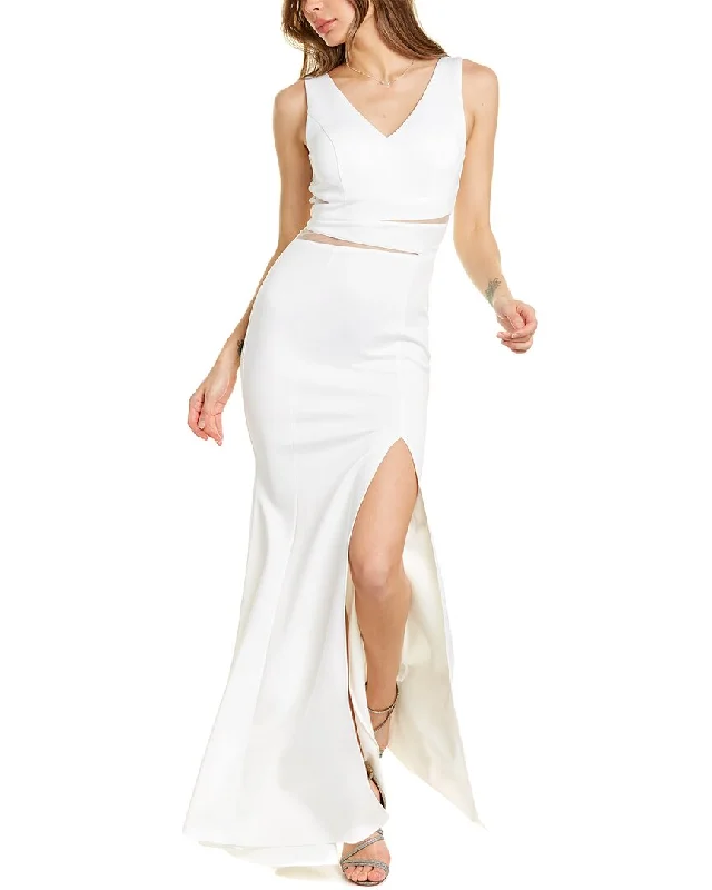 Women's Vacation Attire Today Only KALINNU Cutout Gown