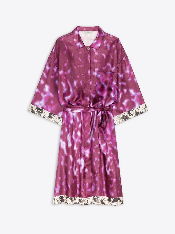 Women's Trendy Garments Feminine Allure Silk shirt dress