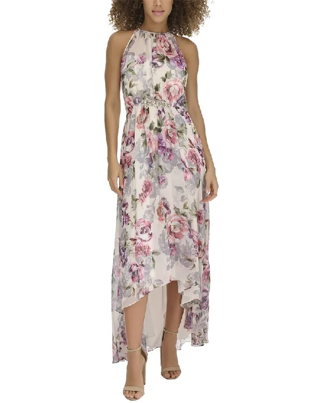 Affordable Trendy Clothes For Women Dreamy Aesthetic Eliza J Printed Chiffon Gown