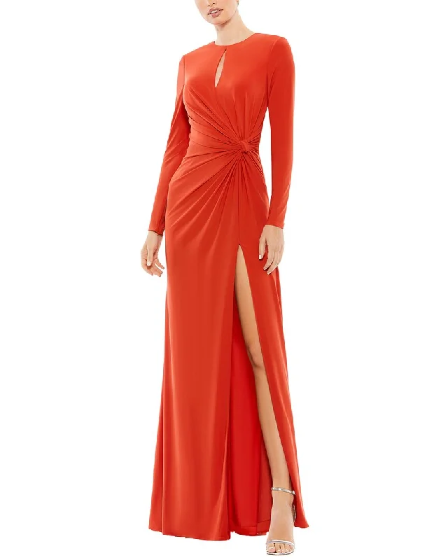 Women's Casual Wear Clothes Limited - Time Bundle Mac Duggal Keyhole Draped Gown