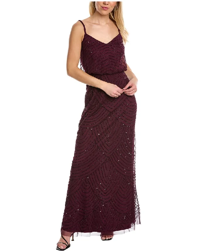 Women's High-Fashion Apparel Bohemian Vibe Adrianna Papell Gown