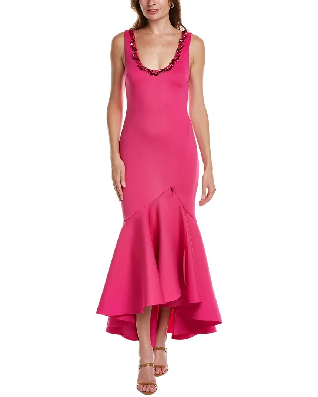 Women's Luxury Apparel Great Deals on Ethnic Cultural Wear Badgley Mischka Scuba Gown