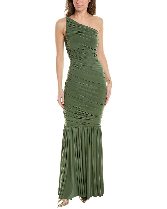 Women's Formal Event Outfit Feminine Allure Norma Kamali Diana Fishtail Gown