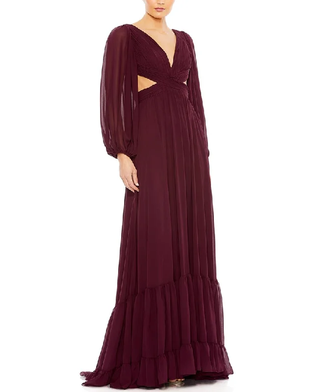 Women's Comfortable Lounge Outfit Bohemian Vibe Mac Duggal Gown