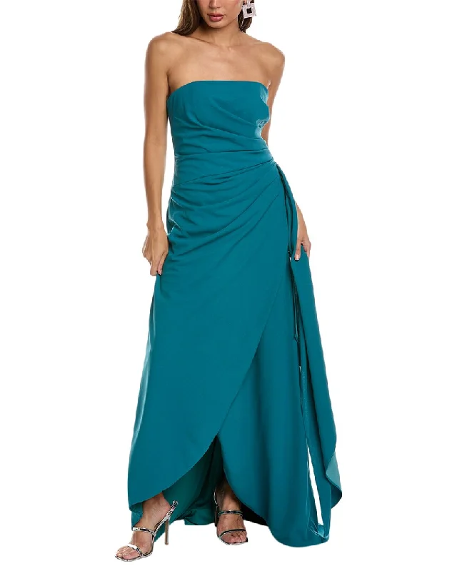 Women's Romantic Outfit Minimalist Chic Rene Ruiz Draped Gown