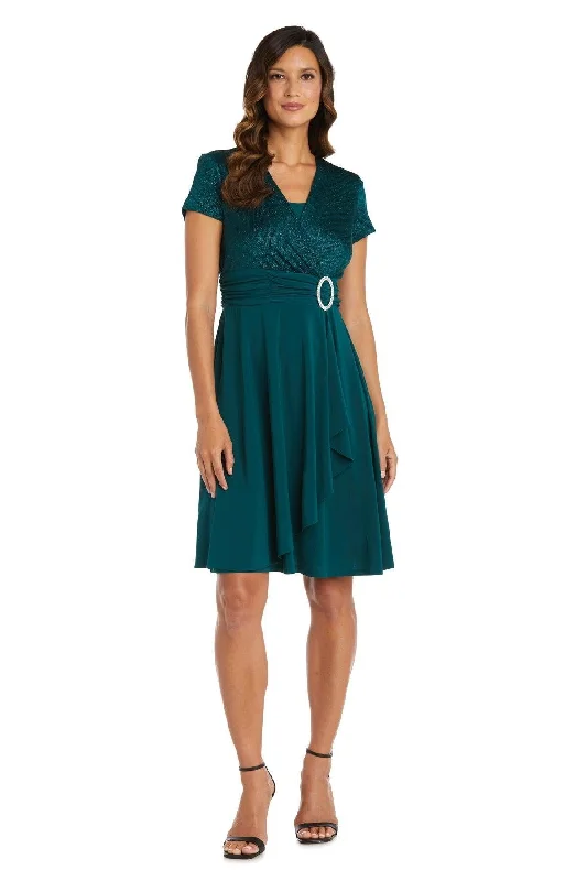 Women's Everyday Apparel Seasonal Trend R&M Richards 9109W Short Formal Plus Size Dress Sale